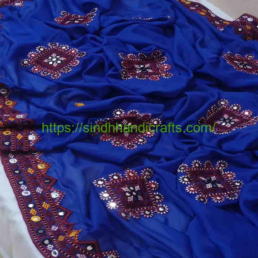Embroidered Chadar 21a 1 Embroidery Sindhi Chadar Design for Women