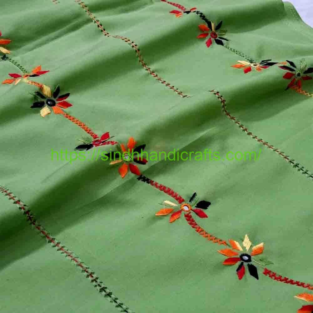 Hand Embroidered Chadar 82a Sindhi Karhai Chadar for Women