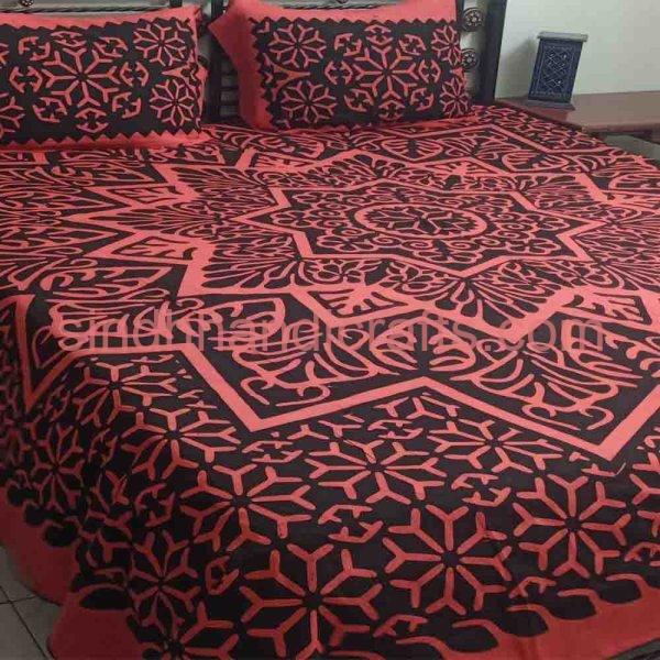 Sindhi Printed Bed Sheets with 2 Pillow Covers