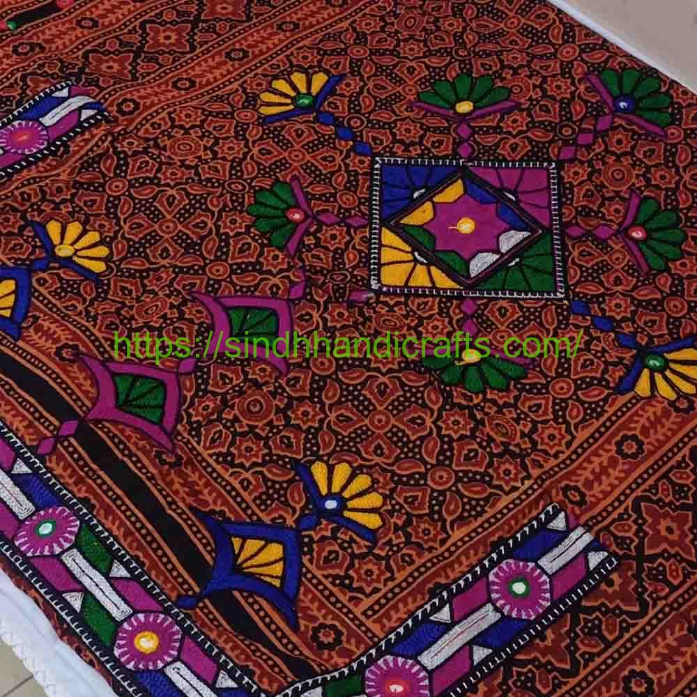 Mirror Work Ajrak Design for women812 Unique Ajrak Design for Girls