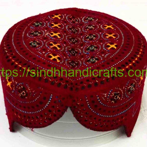 Classic Red Sindhi Topi
