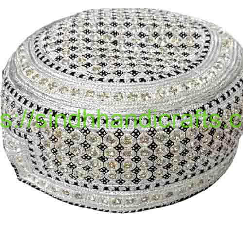 Sindhi Topi 22b Handmade Sindhi Topi by Skilled Artisans