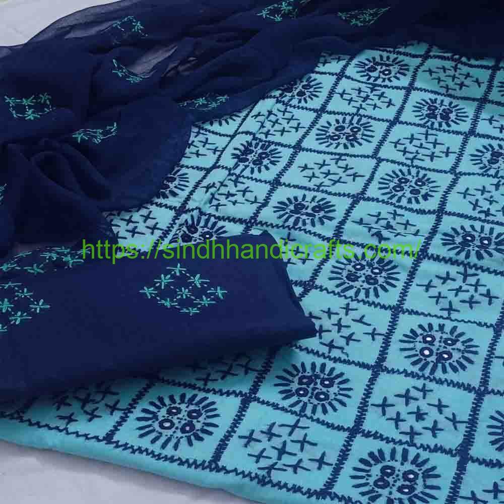 3pc Hand Embroidered Suit 1 Hand Embroidery Dress Designs for Women