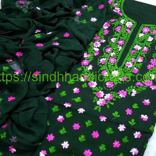 Sindh Hand Embroidery Design Dress for Women