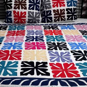 Applique Cotton double bed sheet design