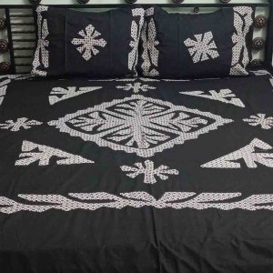 Luxurious Applique Bedsheet (with 2 Pillow Covers)