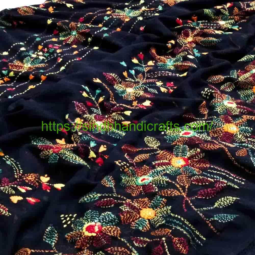 Premium Hand Embroidered Chadar 8a Sindhi Chadar for Girls