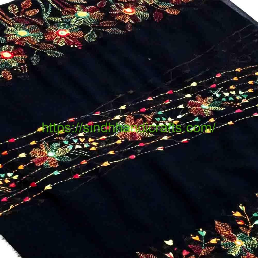 Premium Hand Embroidered Chadar 8b Sindhi Chadar for Girls