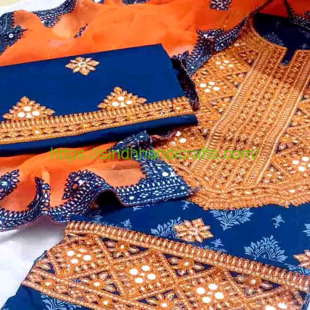 3 Piece Embroidered Dress for Women 13a Beautiful Ladies Embroidery Dress Designs in Pakistan