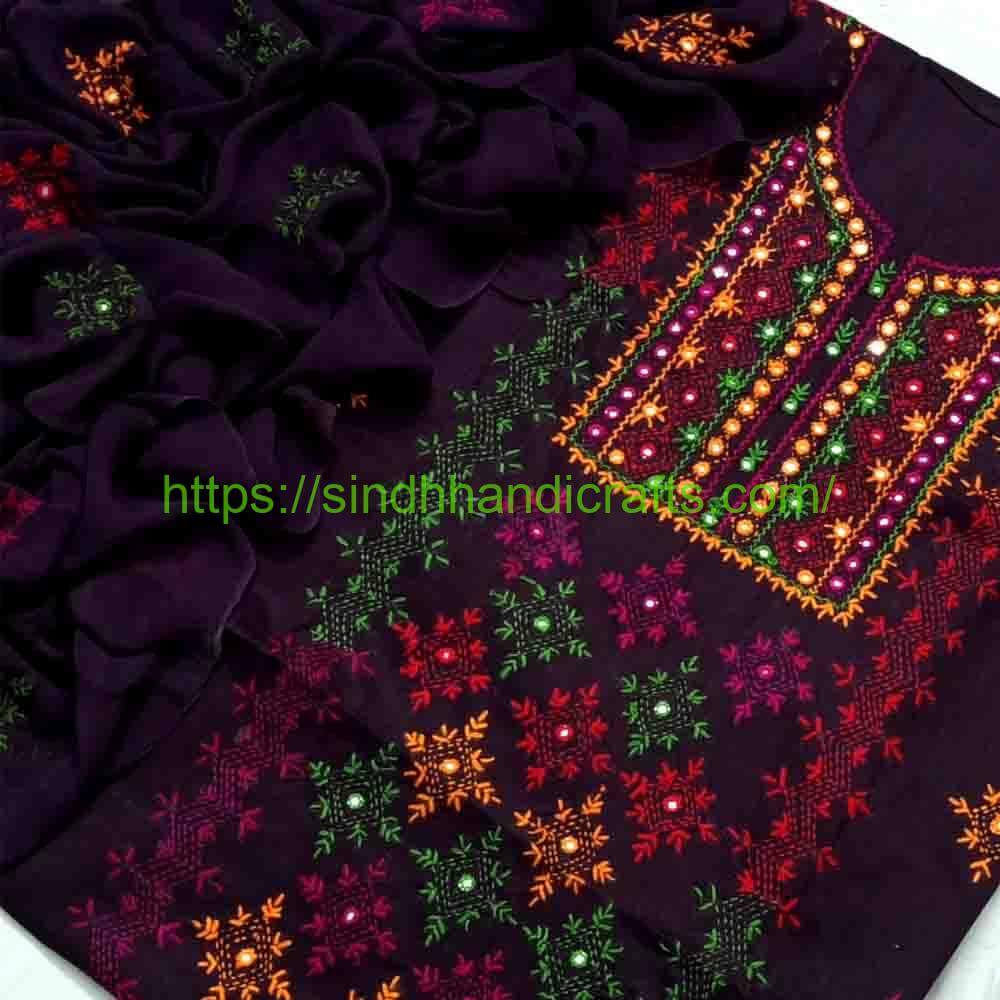 3pc Hand Embroidered Suit 41 Classic Hand Embroidery Suits for Women