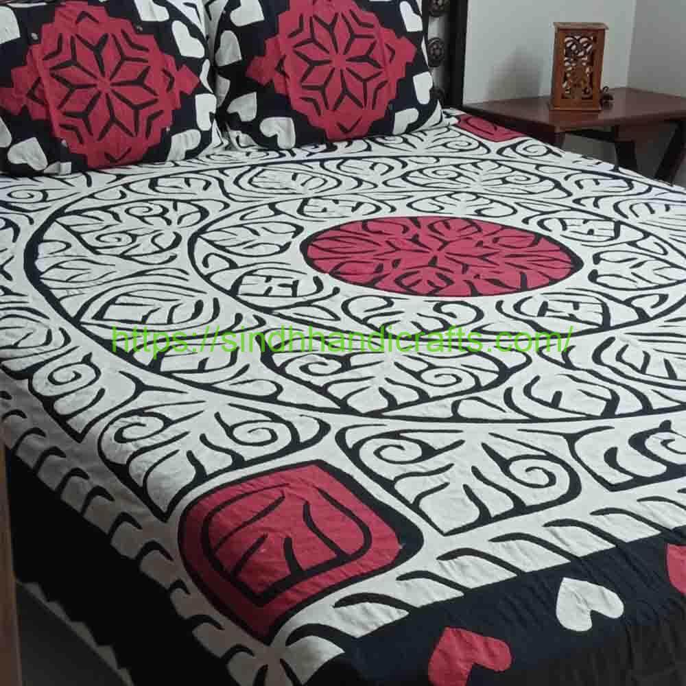 Applique Bedsheet 12b Sindhi Handmade Bed Sheets