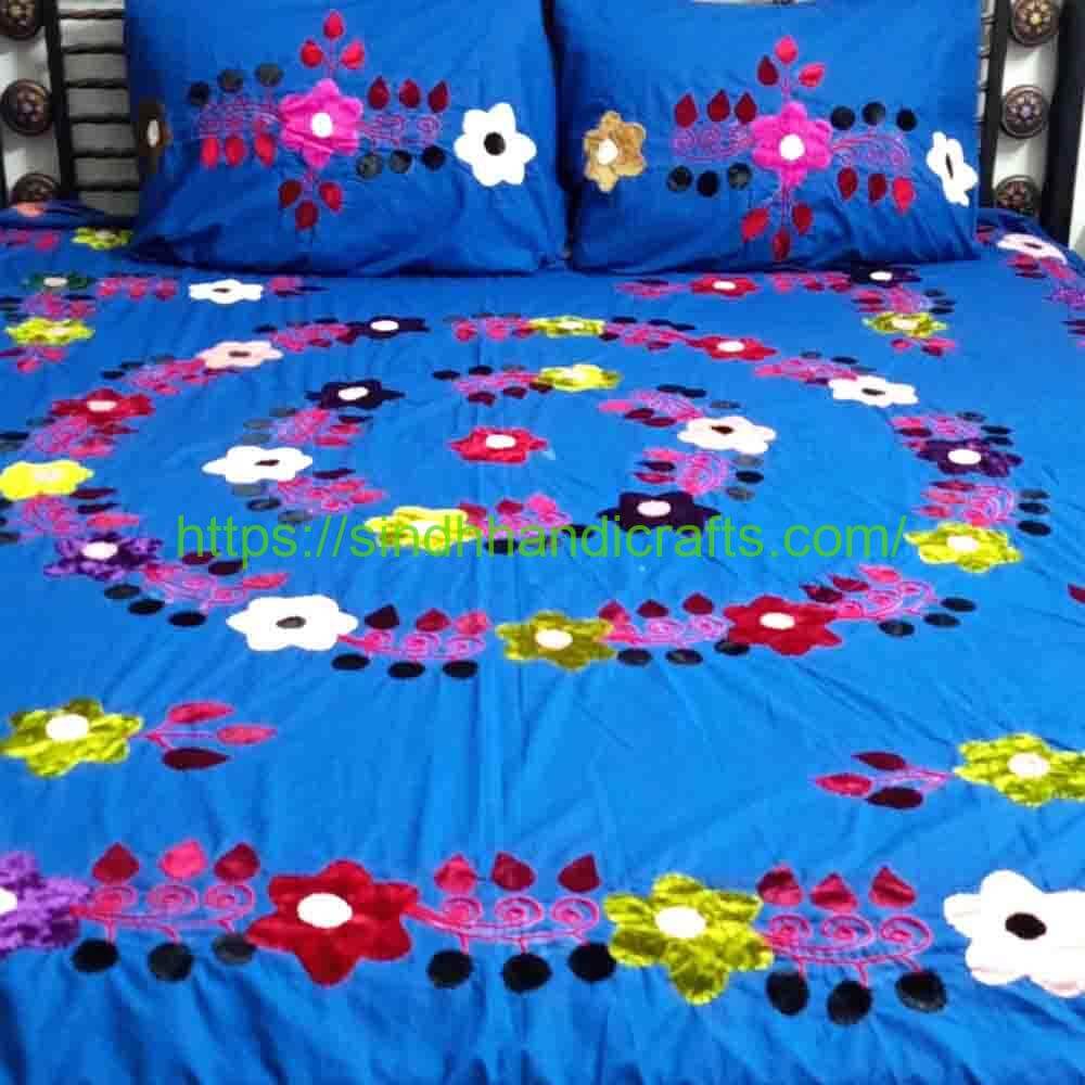 Handmade Bedsheet 10a Applique Work Designs Bed Sheets