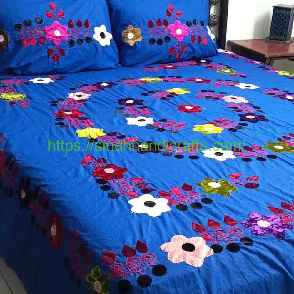Handmade Bedsheet 10b Applique Work Designs Bed Sheets
