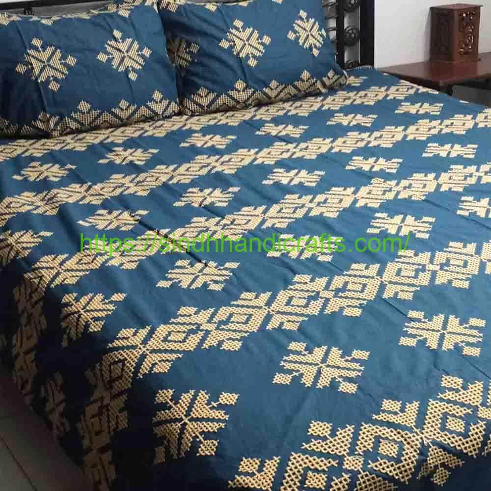 Sindhi Embroidery Bedsheet 13b Classy Bed Sheet Embroidery Patterns