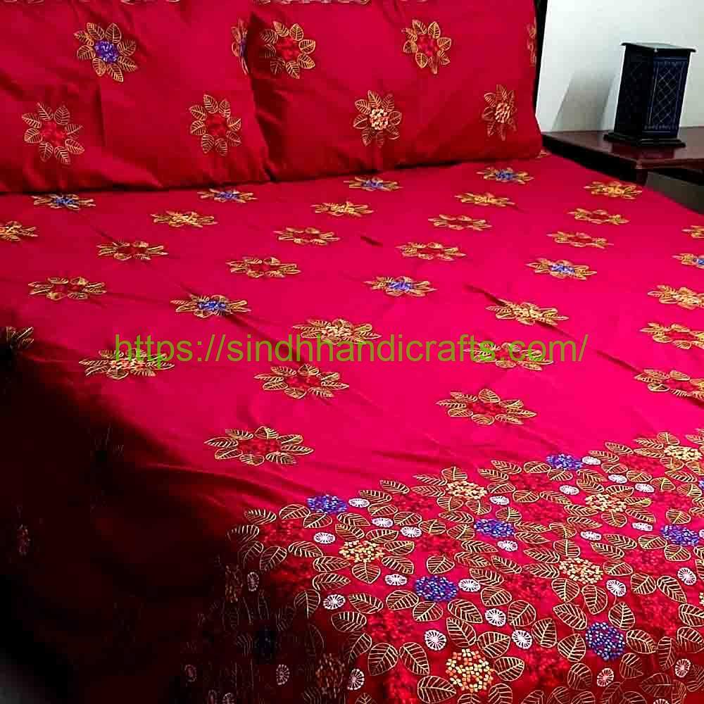 Sindhi Embroidery Bedsheet 16b Classy Bed Sheet Embroidery Patterns
