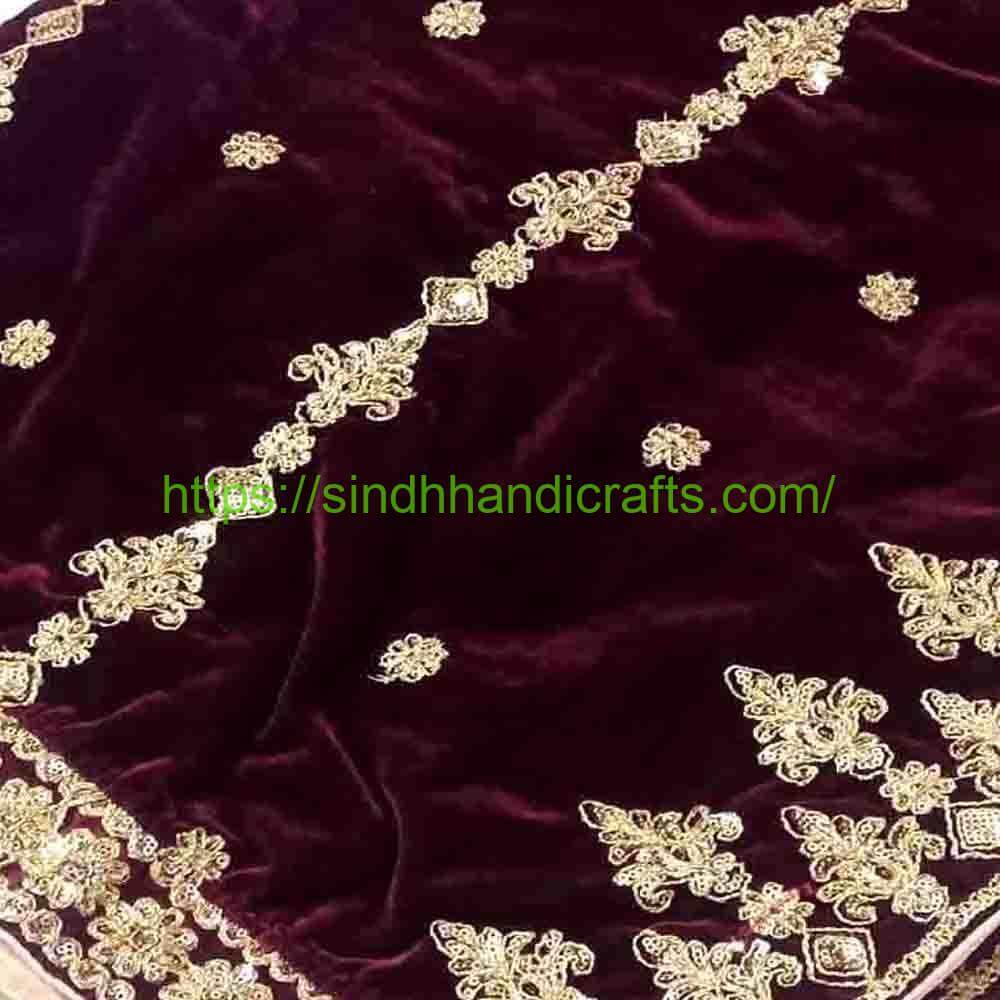 Velvet Shawl 1 Luxurious Velvet Shawl with Beautiful Heavy Embroidery