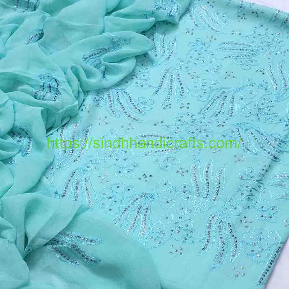 3pc Hand Embroidered Suit 22 Hand Work Dress for Women