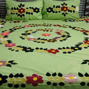 Hand Work Embroidery Bed Sheet