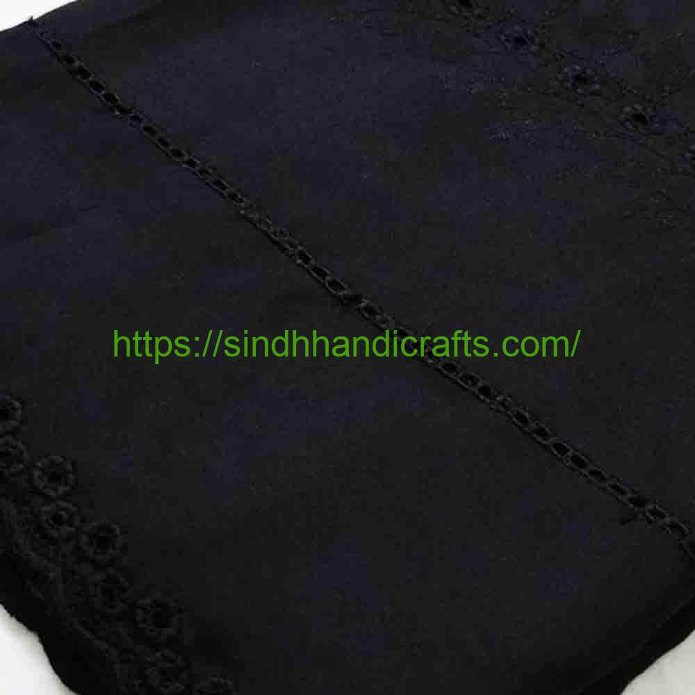 Black Embroidered Chadar 1a Black Embroidered Chadar for Women