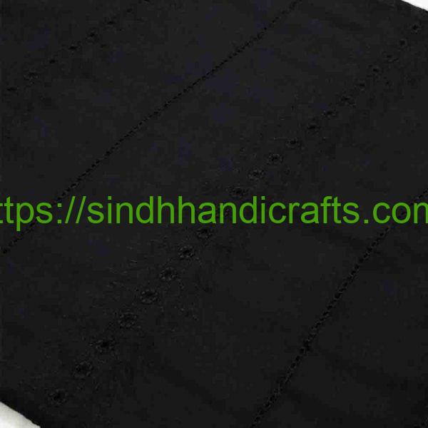 Black Embroidered Chadar for Women
