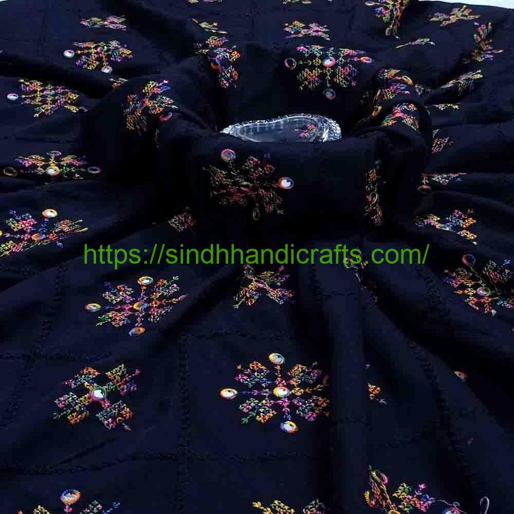 Embroidered Chadar 70 Black Chadar for Women