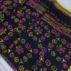 Hand Embroidery Chadar Design for Girl