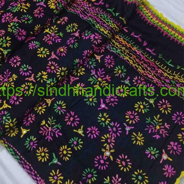 Hand Embroidery Chadar Design for Girl