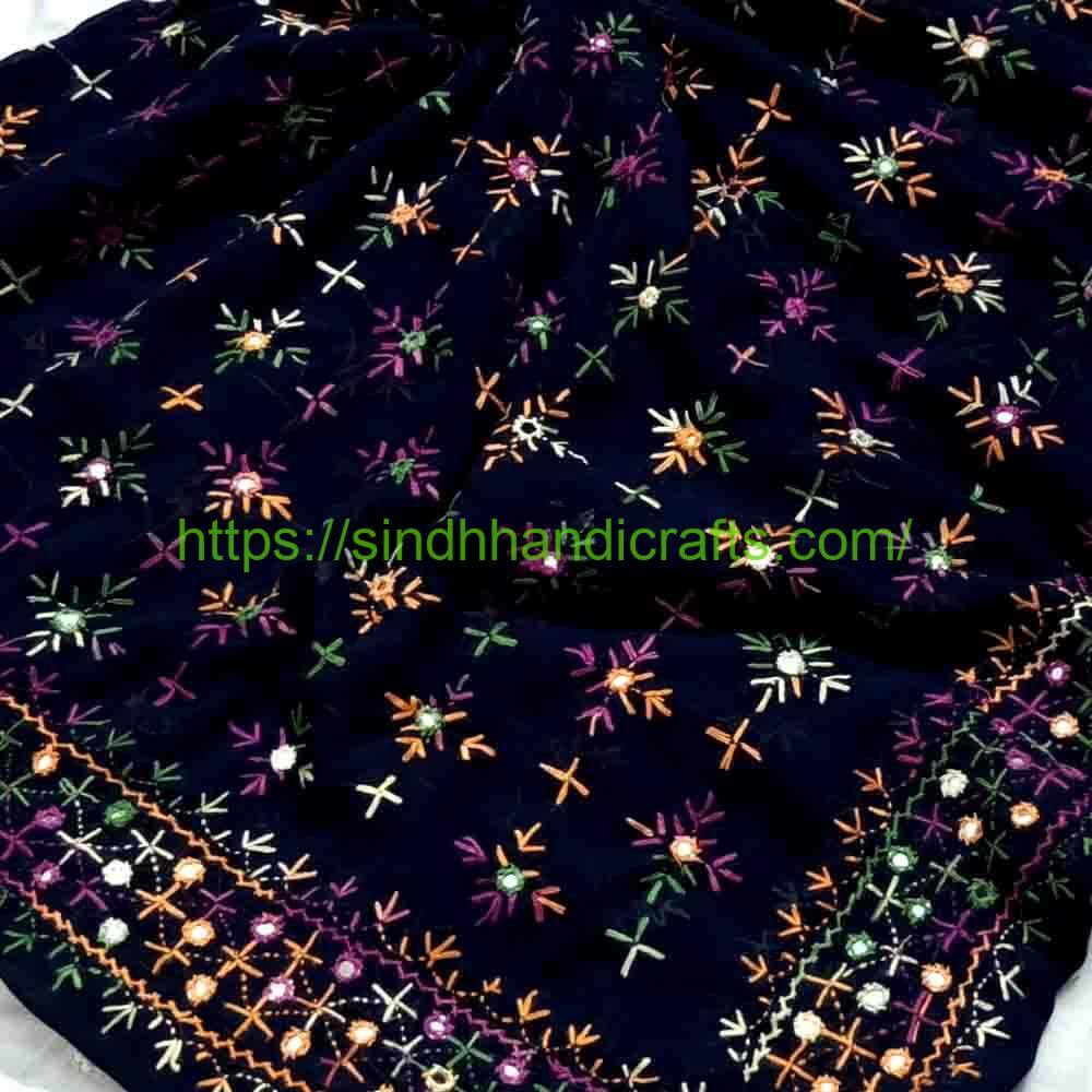 Hand Embroidered Chadar 95a New-Fashioned Colorful Chadar for Women
