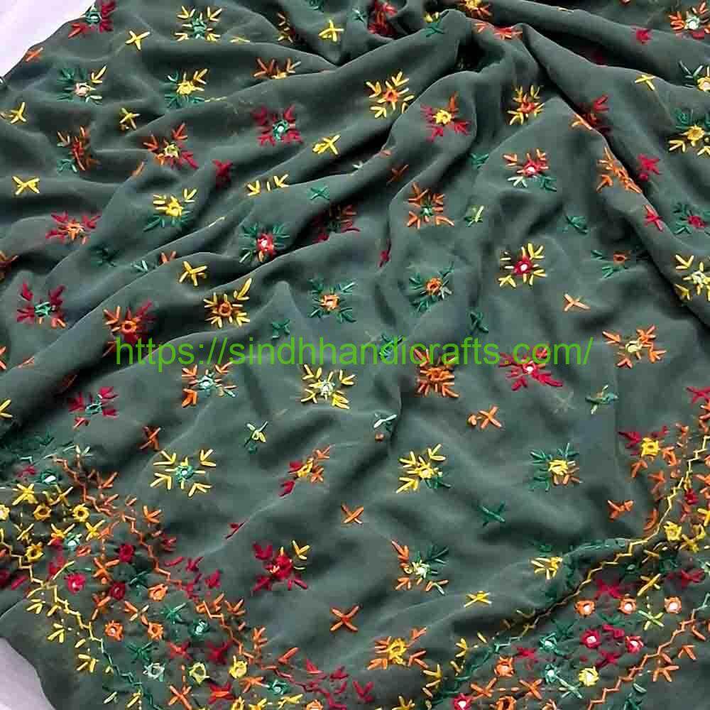 Hand Embroidered Chadar 98a Beautiful Chadar Design for Girl