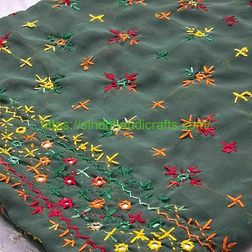 Hand Embroidered Chadar 98b Beautiful Chadar Design for Girl