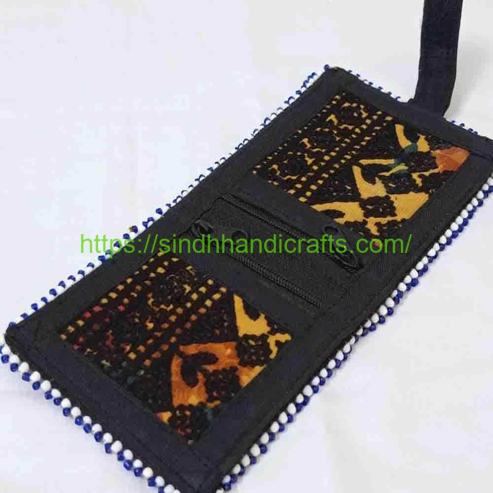 Wallet 55b Hand Embroidered Sindhi Wallet for Ladies