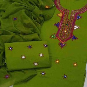 green balochi dress Balochi Green Dress – Roshan E Rivajj main image 0