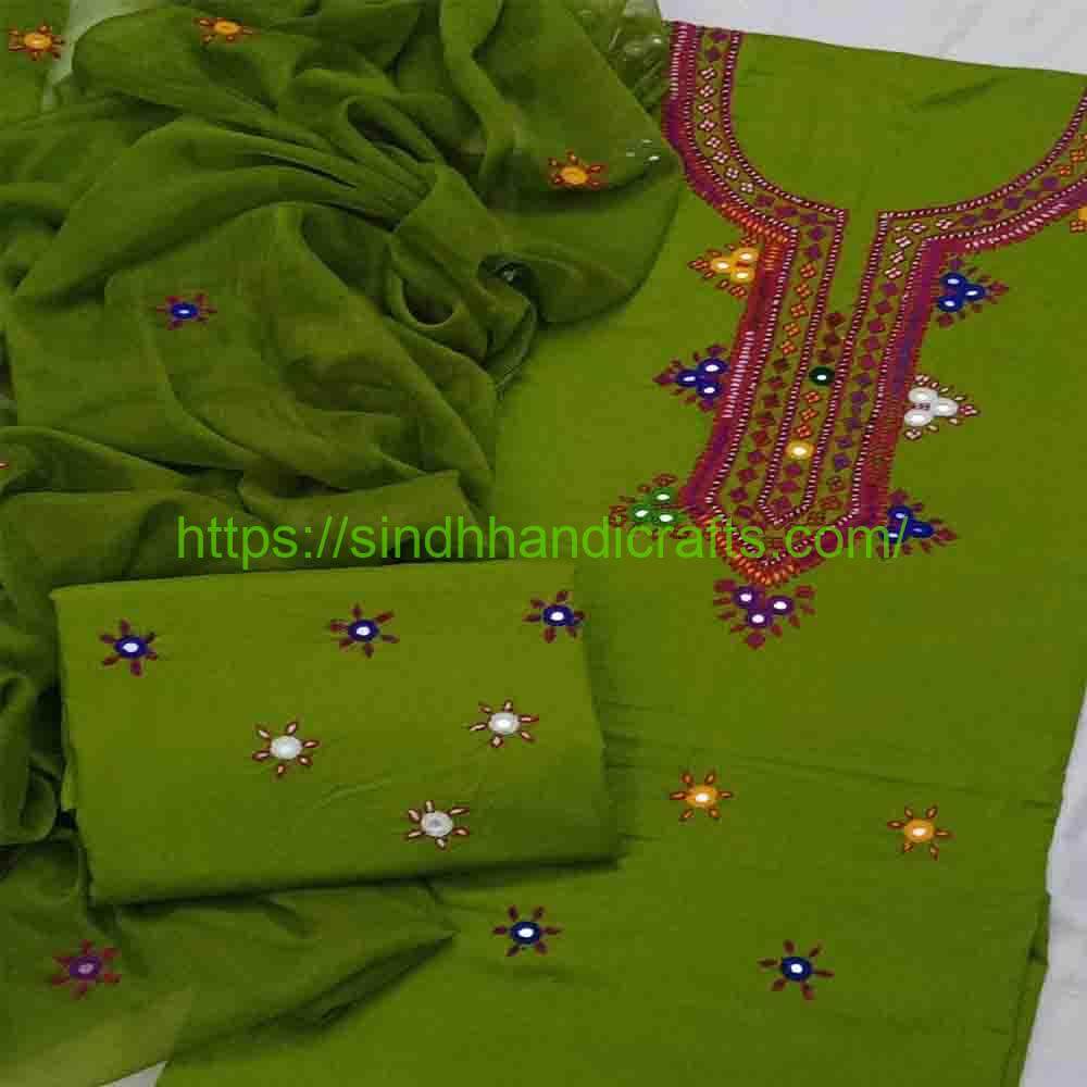 3pc Hand Embroidered Suit 16 Elegant Balochi Suit for Women
