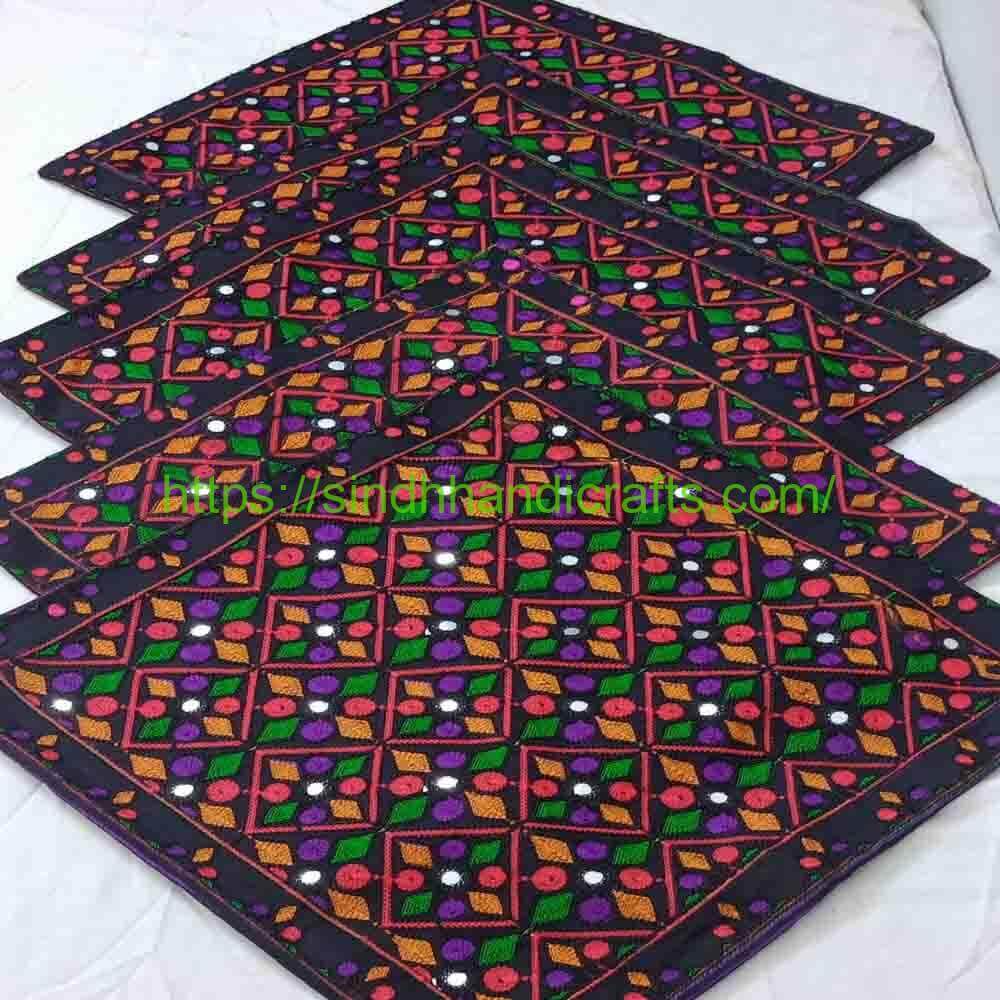 5pc Cushion Cover 6 Sindhi Cushion Covers with Traditional Embroidery