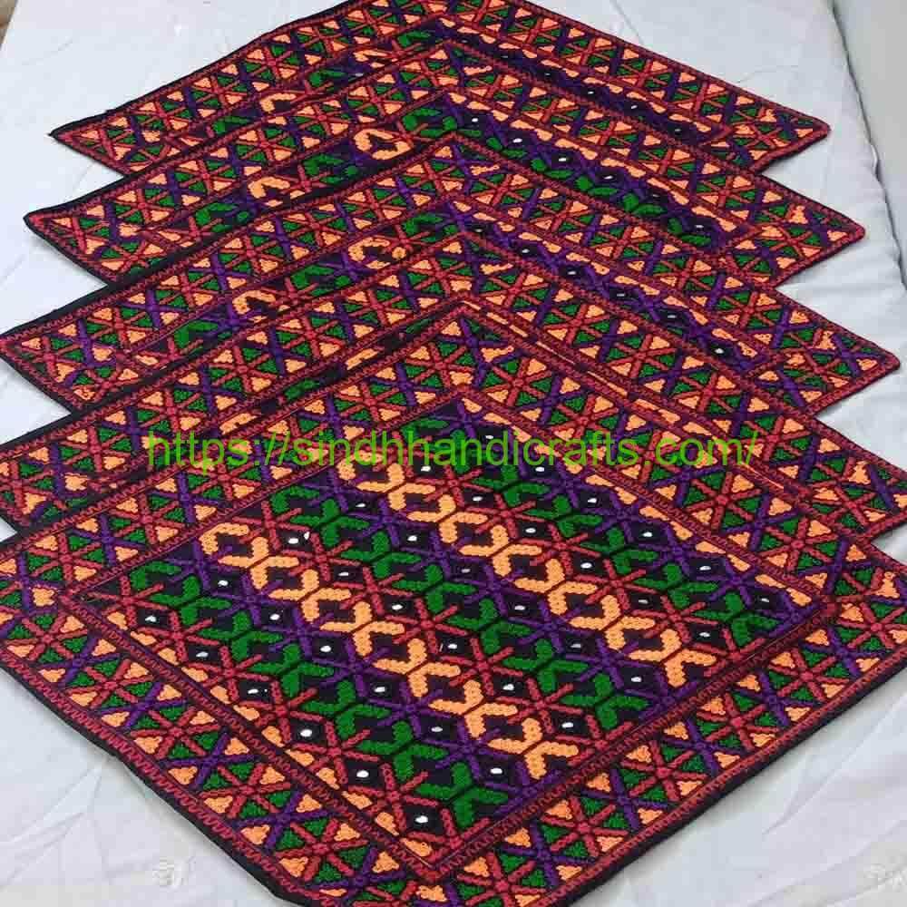 5pc Cushion Cover 7 Sofa Cushion Covers with Traditional Embroidery