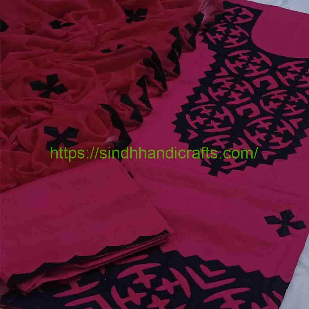 Applique Work Dress 14 Classic Applique Dress Design for Women