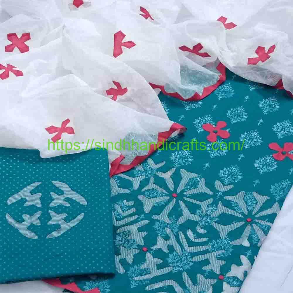 Applique Work Dress 8 Applique Work Suit for Women