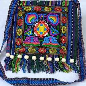 Ethnic Embroidered Tassel Crossbody Bags for Women