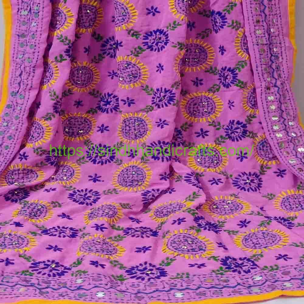 Handmade Phulkari Dupatta 5b Phulkari Wala Dupatta with Best Embroidery