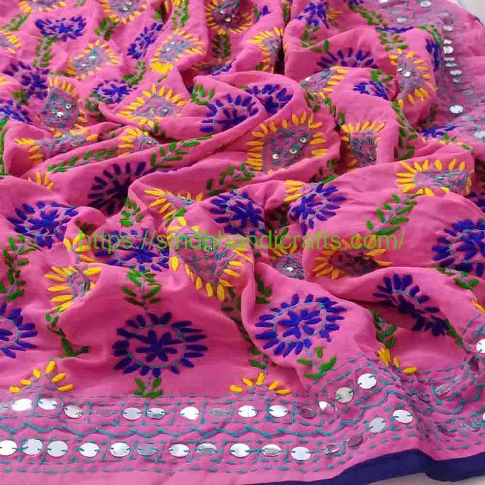 Handmade Phulkari Dupatta 6a Hand Embroidered Phulkari Dupatta at Best Price