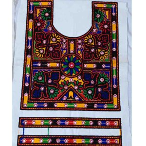 Sindhi Hand Embroidery Neck Designs with Cuff set