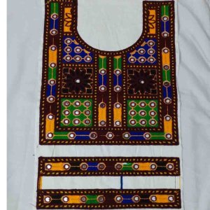 Dress Neck Designs (Embroidered) with Cuff set
