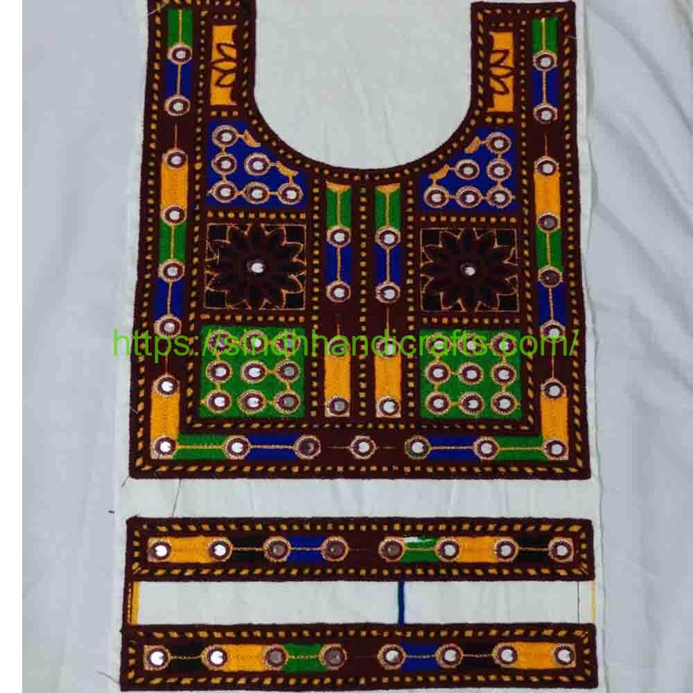 Neck Design Medium 11 Dress Neck Designs (Embroidered) with Cuff set