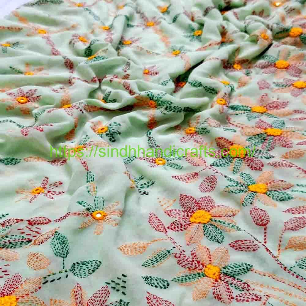 Premium Hand Embroidered Chadar 11a Sindhi Hand Work Chadar for Ladies