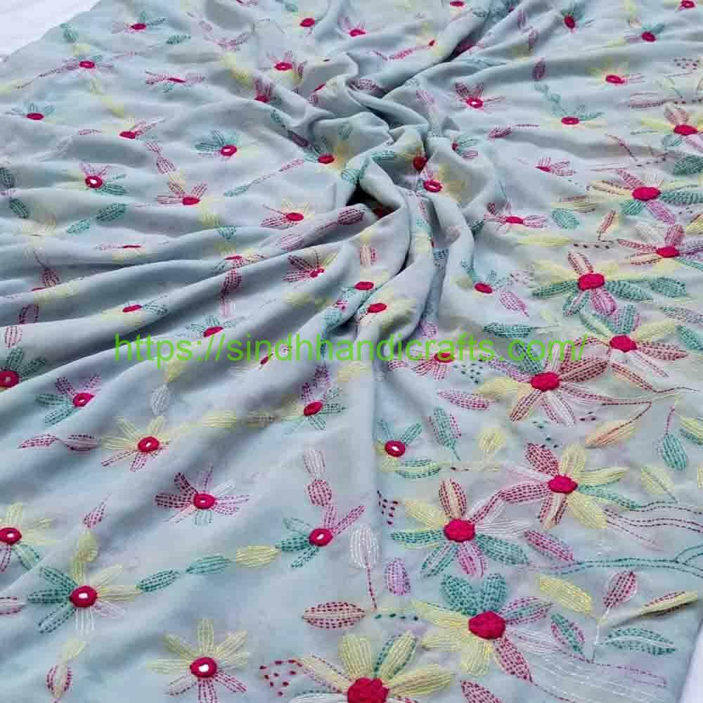 Premium Hand Embroidered Chadar 3a Sindhi Hand Embroidered Chadar for Women