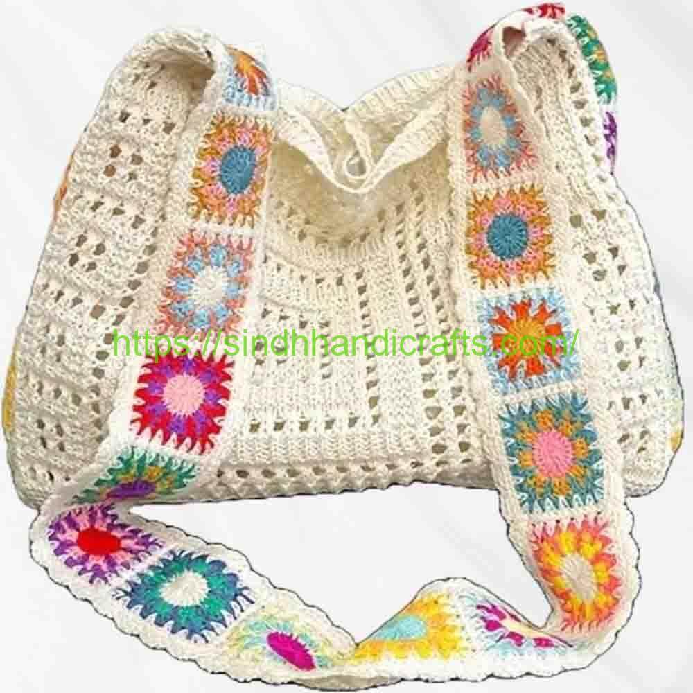 Crochet Bag 1b White Crochet Bag for Women