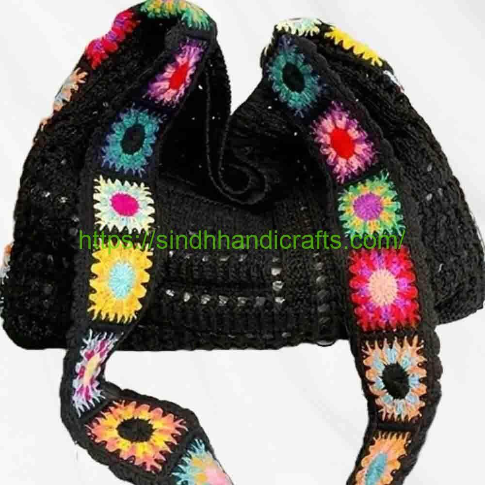 Crochet Bag 2b Black Crochet Bag Design for Women