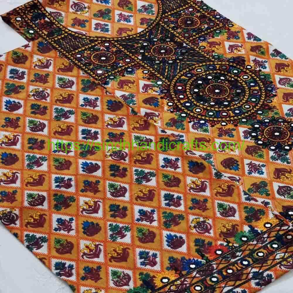 2 Piece Lawn Embroidered Dress for Women 1 Balochi Suit New Design for Women