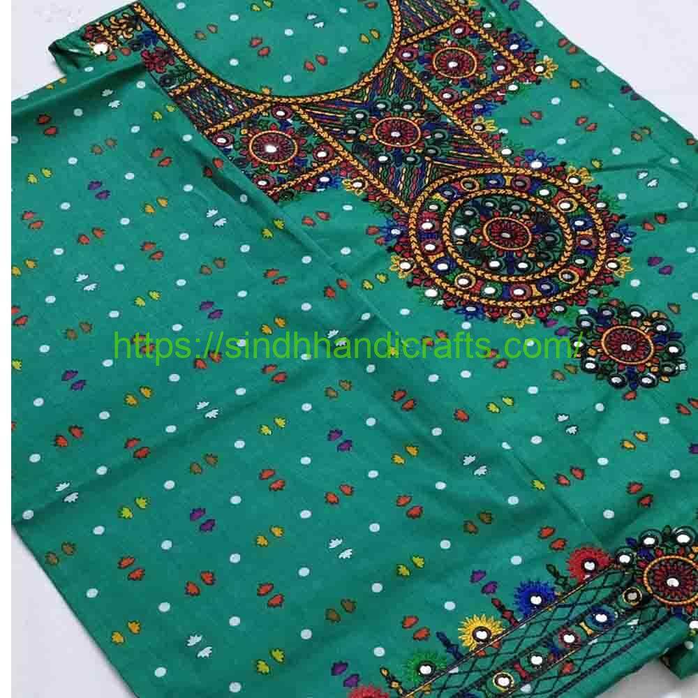 2 Piece Lawn Embroidered Dress for Women 2 Balochi Ladies Suit
