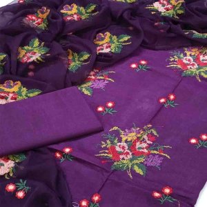 Sindh Dress with Classy Floral Embroidery